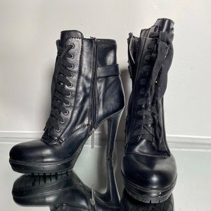 Leather Heel Boots